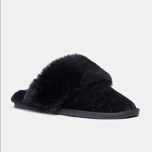 Coach Shoes - Coach black Zuri Slipper sz 7